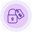 Fixed Price Line Icon Icon