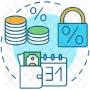 Mortgage Fixed Rate Icon