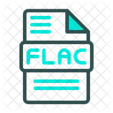 Flac Freier Verlustfreier Audio Codec Audioformatdatei Symbol