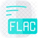Flac Free Lossless Audio Codec Flat Style Icon Icon