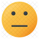 Flach Gesicht Emoji Symbol