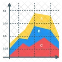 Flächendiagramm  Symbol