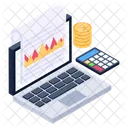 Online Diagramm Online Graph Flachendiagramm Symbol