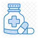 Flacon Dordonnance Medicament Flacon De Medicament Icône