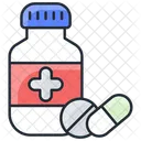 Flacon de médicament sûr  Icône