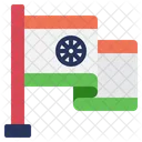 Flag India Independence Day Flag In Location Icon