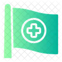 Flag First Aid Healthcare And Medical Icon
