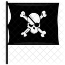 Flag Bones Skull Icon