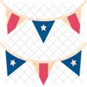 Flag Decoration Usa Icon