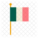 旗、イタリア、国家 アイコン