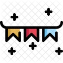 Party Flag Decoration Icon