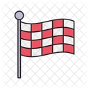 Flag Waving Race Icon