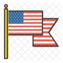 Flag American Independence Icon