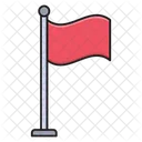 Flag Waving Mark Icon
