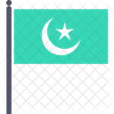 Flag Islam Crescent Icon