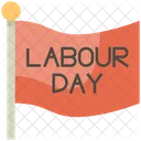 Flag March Labour Day Icon