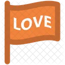 Flag Love Word Icon