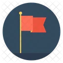 Flag Point Waving Icon