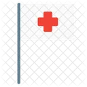 Flag Hospital Cross Icon