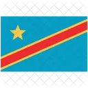 Flag Of The Democratic Republic Of The Congo Republic Of The Congo Congo Icon