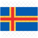 Flag Of Aland Country Flag Flag Icon
