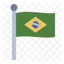 Flag Brazil Carnival Icon