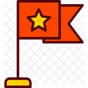 Flag Outlined Banner Icon