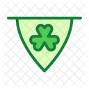 Flag Bunting Clover Icon