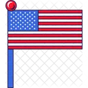 Flag Independence America Icon