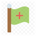 Flag Medical Symbol Icon