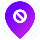 Forbidden Pin Forbidden Sign Icon