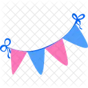 Flag Decoration Celebration Party Icon