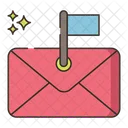 Flag Email  Icon