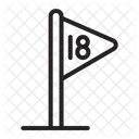 Flag Golf Sport Icon