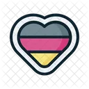 Flag Heart Germany Flag Icon
