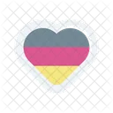 Flag Heart Icon