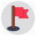 Flag Flagpole Streamer Icon