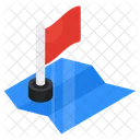 Flag Flagpole Streamer Icon