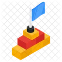 Flag Flagpole Streamer Icon