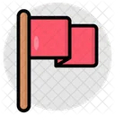 Flag Flagpole Streamer Icon