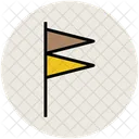 Flag Location Triangular Icon