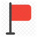 Flag Red Flag Danger Icon