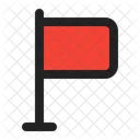 Flag Red Flag Danger Icon