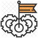 Flag Marketing Analysis Icon