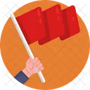 Protest Flag Demonstrate Icon