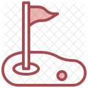 Flag Sports Golf Golf Course Pines Icon
