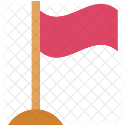 Flag  Isolate Icon