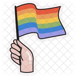 Flag LGBTQ sticker  Icon