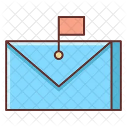 Flag Mail  Icon