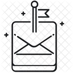 Flag Mail  Icon